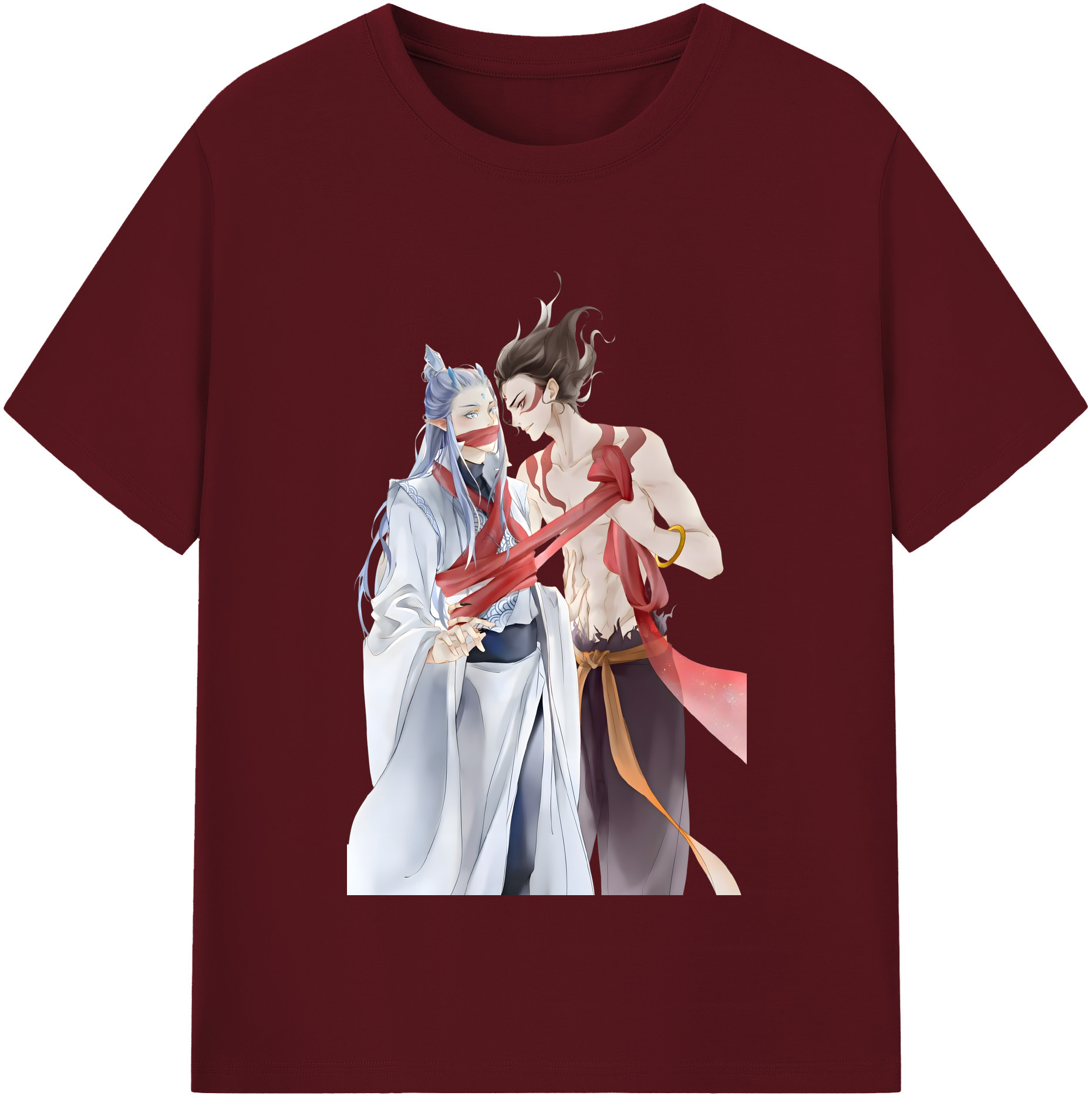 （画像用） Ne Zha 2 ナタ 魔童の大暴れ 綿100％半袖Tシャツ（フロントプリント）